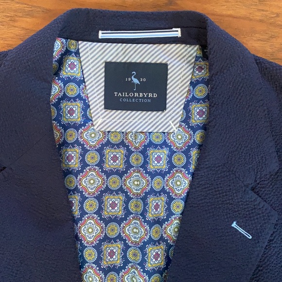 Tailorbyrd Collection Seersucker Blazer 48R - Picture 2 of 4